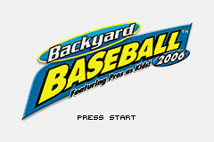 Game Backyard Baseball 2006 (Game Boy Advance - gba)