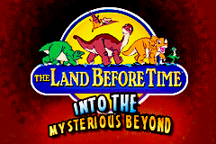Game Land Before Time, The - Into the Mysterious Beyond (Game Boy Advance - gba)