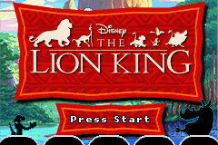 Game Lion King, The (Game Boy Advance - gba)