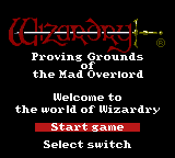 Game Wizardry I - Proving Grounds of the Mad Overlord (GameBoy Color - gbc)