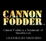 Game Cannon Fodder (GameBoy Color - gbc)