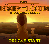 Game Koenig der Loewen, Der - Simbas grosses Abenteuer (GameBoy Color - gbc)