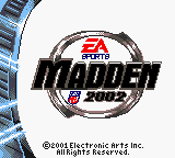 Game Madden NFL 2002 (GameBoy Color - gbc)