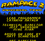 Game Rampage 2 - Universal Tour (GameBoy Color - gbc)