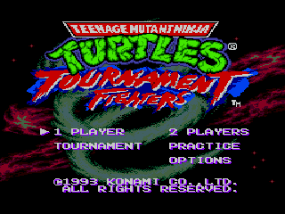 Game Teenage Mutant Ninja Turtles - Tournament Fighters (Sega Mega Drive - gen)