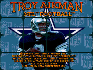 Game Troy Aikman NFL Football (Sega Mega Drive - gen)