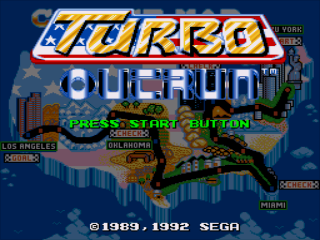 Game Turbo Outrun (Sega Mega Drive - gen)