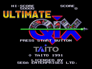 Game Ultimate Qix (Sega Mega Drive - gen)