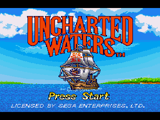 Game Uncharted Waters (Sega Mega Drive - gen)