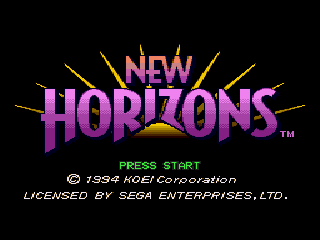 Game Uncharted Waters - New Horizons (Sega Mega Drive - gen)