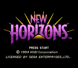 Game Uncharted Waters 2: New Horizons (Sega Mega Drive - gen)