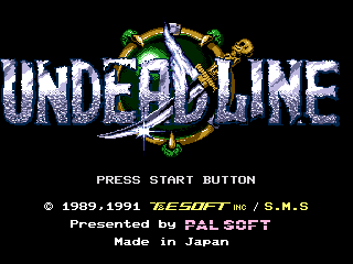 Game Undead Line (Sega Mega Drive - gen)