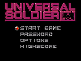 Game Universal Soldier (Sega Mega Drive - gen)