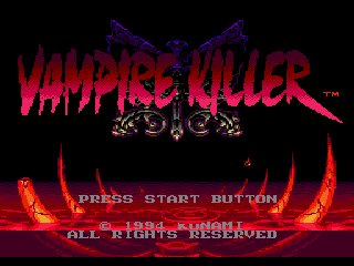Game Vampire Killer (Sega Mega Drive - gen)