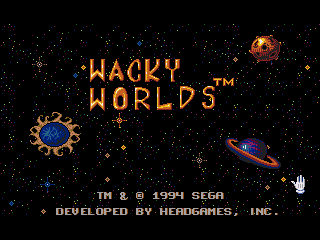 Game Wacky Worlds (Sega Mega Drive - gen)