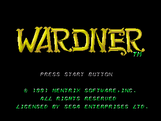 Game Wardner (Sega Mega Drive - gen)