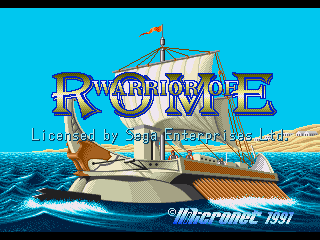Game Warrior of Rome (Sega Mega Drive - gen)
