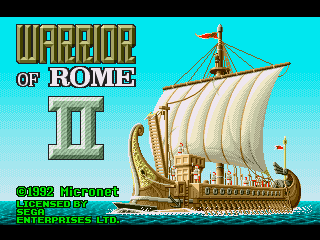 Game Warrior of Rome II (Sega Mega Drive - gen)