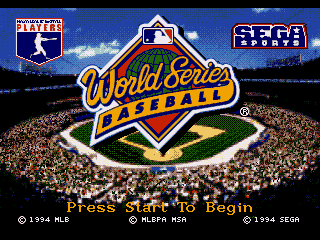 Game World Series Baseball (Sega Mega Drive - gen)