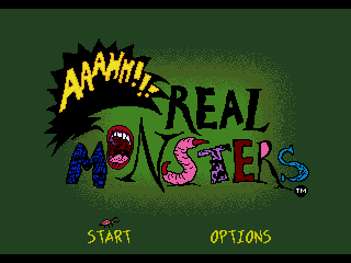 Game AAAHH!!! Real Monsters (Sega Mega Drive - gen)