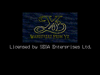 Game Ys III - Wanderers from Ys (Sega Mega Drive - gen)