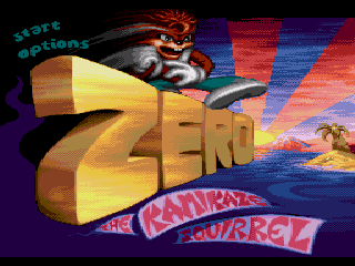 Game Zero the Kamikaze Squirrel (Sega Mega Drive - gen)