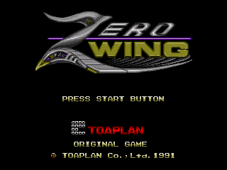 Game Zero Wing (Sega Mega Drive - gen)