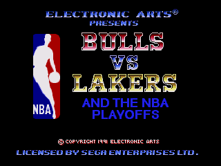Game Bulls vs Lakers and the NBA Playoffs (Sega Mega Drive - gen)