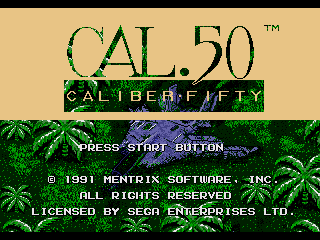 Game Caliber Fifty (Sega Mega Drive - gen)