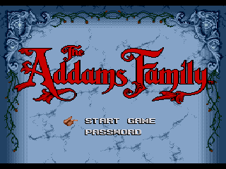 Game Addams Family, The (Sega Mega Drive - gen)