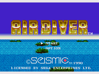 Game Air Diver (Sega Mega Drive - gen)