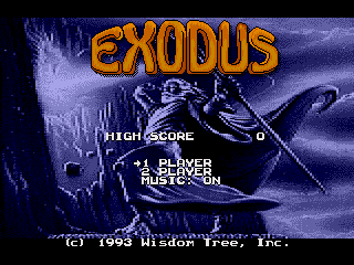 Game Exodus (Sega Mega Drive - gen)