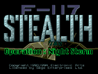 Game F-117 Stealth - Operation Night Storm (Sega Mega Drive - gen)