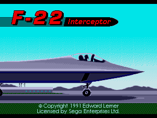 Game F-22 Interceptor (Sega Mega Drive - gen)