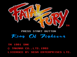 Game Fatal Fury (Sega Mega Drive - gen)