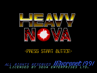 Game Heavy Nova (Sega Mega Drive - gen)