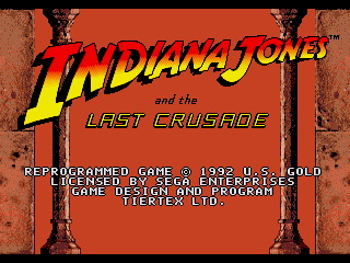 Game Indiana Jones and the Last Crusade (Sega Mega Drive - gen)