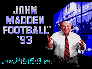 Обложка игры John Madden Football 