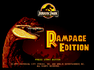 Game Jurassic Park - Rampage Edition (Sega Mega Drive - gen)