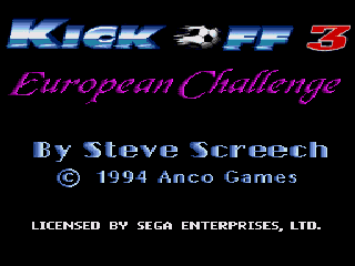 Game Kick Off 3 - European Challenge (Sega Mega Drive - gen)