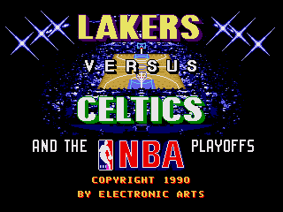 Game Lakers vs Celtics and the NBA Playoffs (Sega Mega Drive - gen)