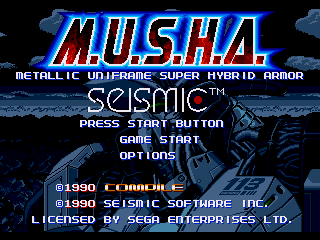 Game M.U.S.H.A (Sega Mega Drive - gen)