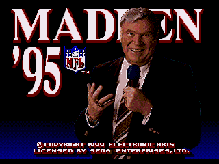 Game Madden NFL 95 (Sega Mega Drive - gen)