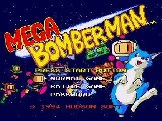 Game Mega Bomberman (Sega Mega Drive - gen)