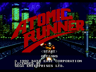 Game Atomic Runner (Sega Mega Drive - gen)