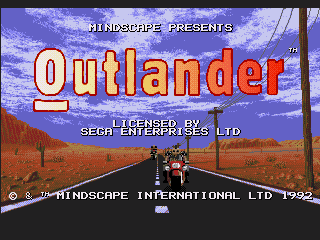Game Outlander (Sega Mega Drive - gen)