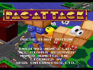 Game Pac-Attack (Sega Mega Drive - gen)