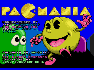 Game Pac-Mania (Sega Mega Drive - gen)