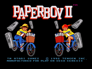 Game Paperboy II (Sega Mega Drive - gen)