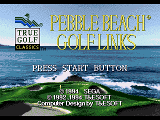 Game Pebble Beach no Hatou (Sega Mega Drive - gen)